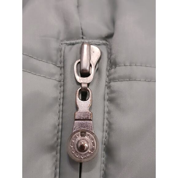 Down Fill Puffer 2XL Jacket Vest Combo Removable Sleeves Hood Fleece Lined Green - Picture 10 of 16